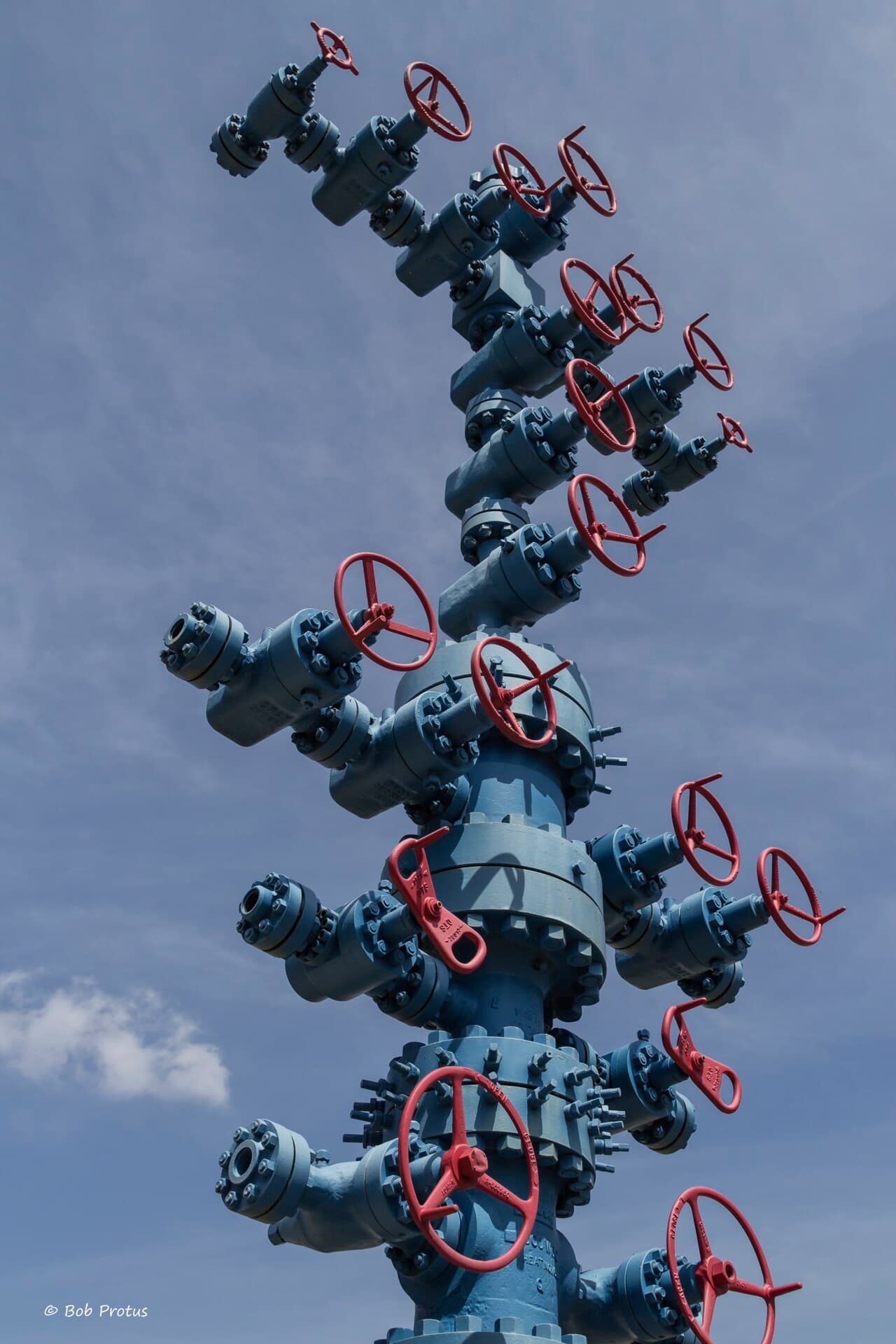 Detail d'un equipement wellhead oil and gas